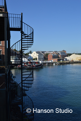 Portsmouth, NH - Spiral Stair and Tugboats